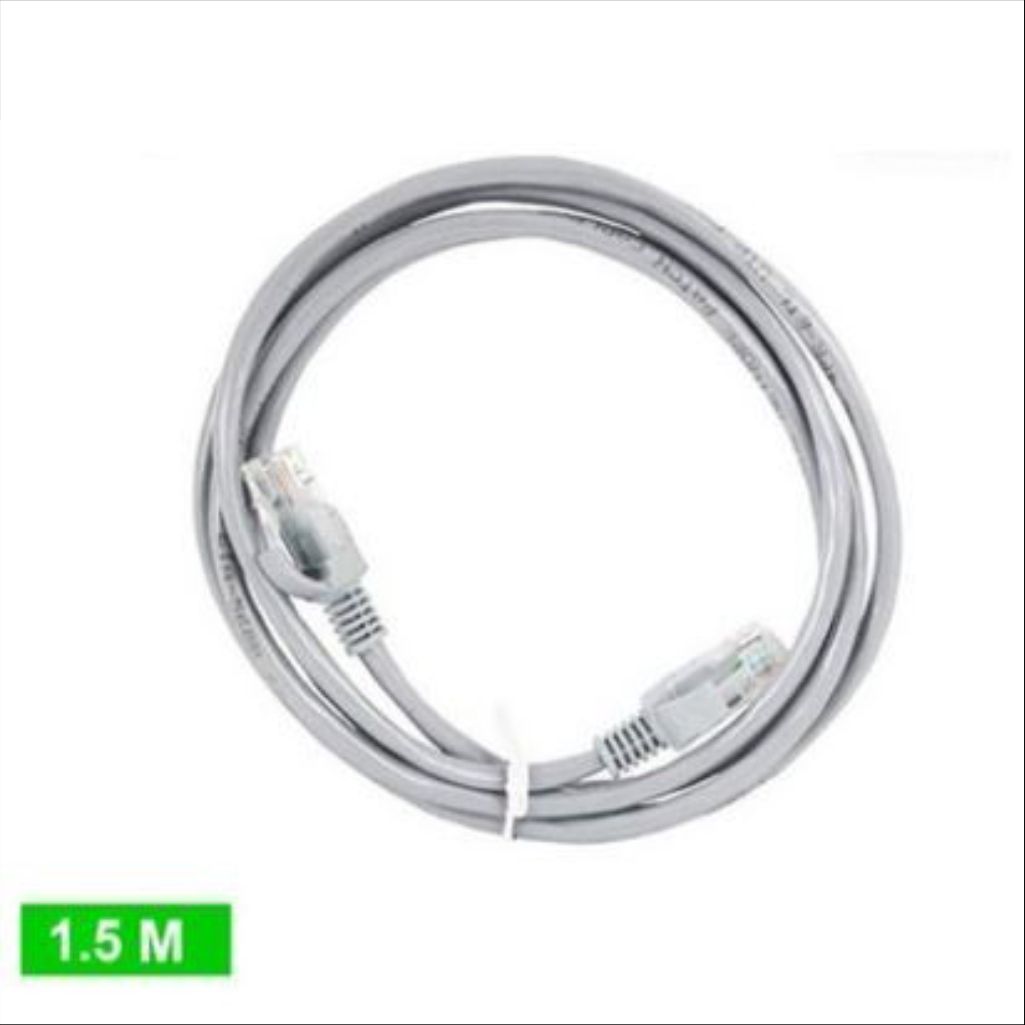 LAN Cat5E RJ45 1,5M<br> (Abu-abu)